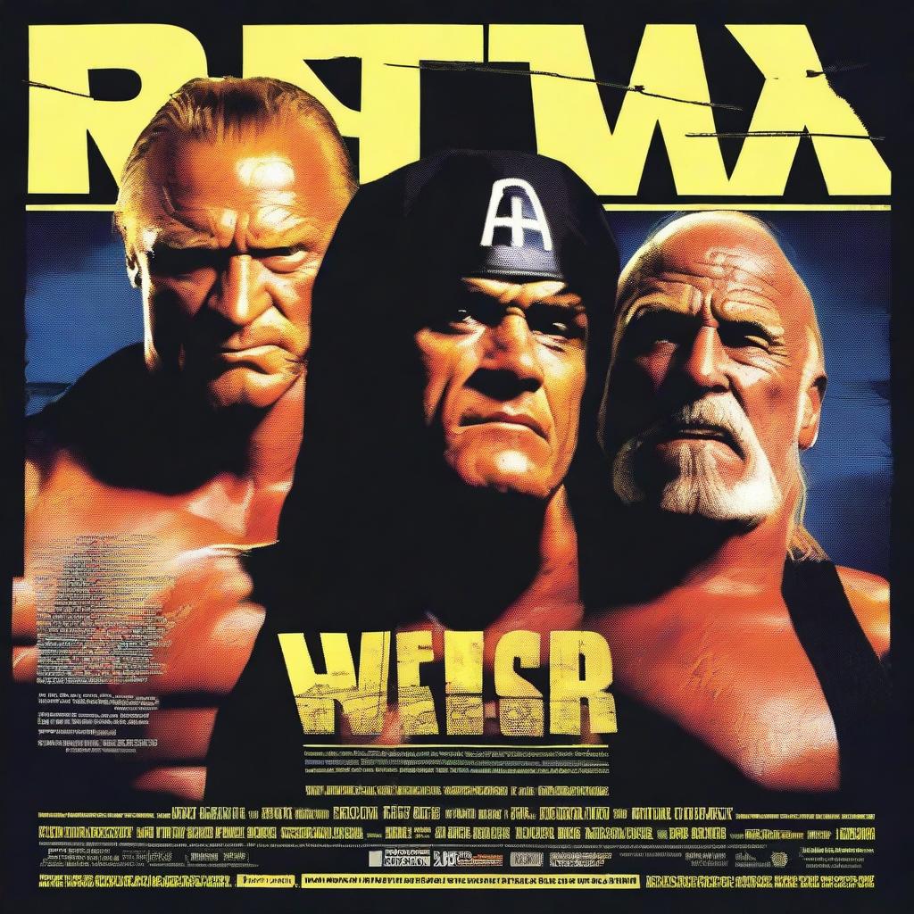 A dramatic movie poster design from 1997 featuring Sting and Hulk Hogan as the central figures