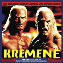 A dramatic movie poster design from 1997 featuring Sting and Hulk Hogan as the central figures