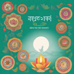 Create a book cover for 'सुरसागर' by सूरदास