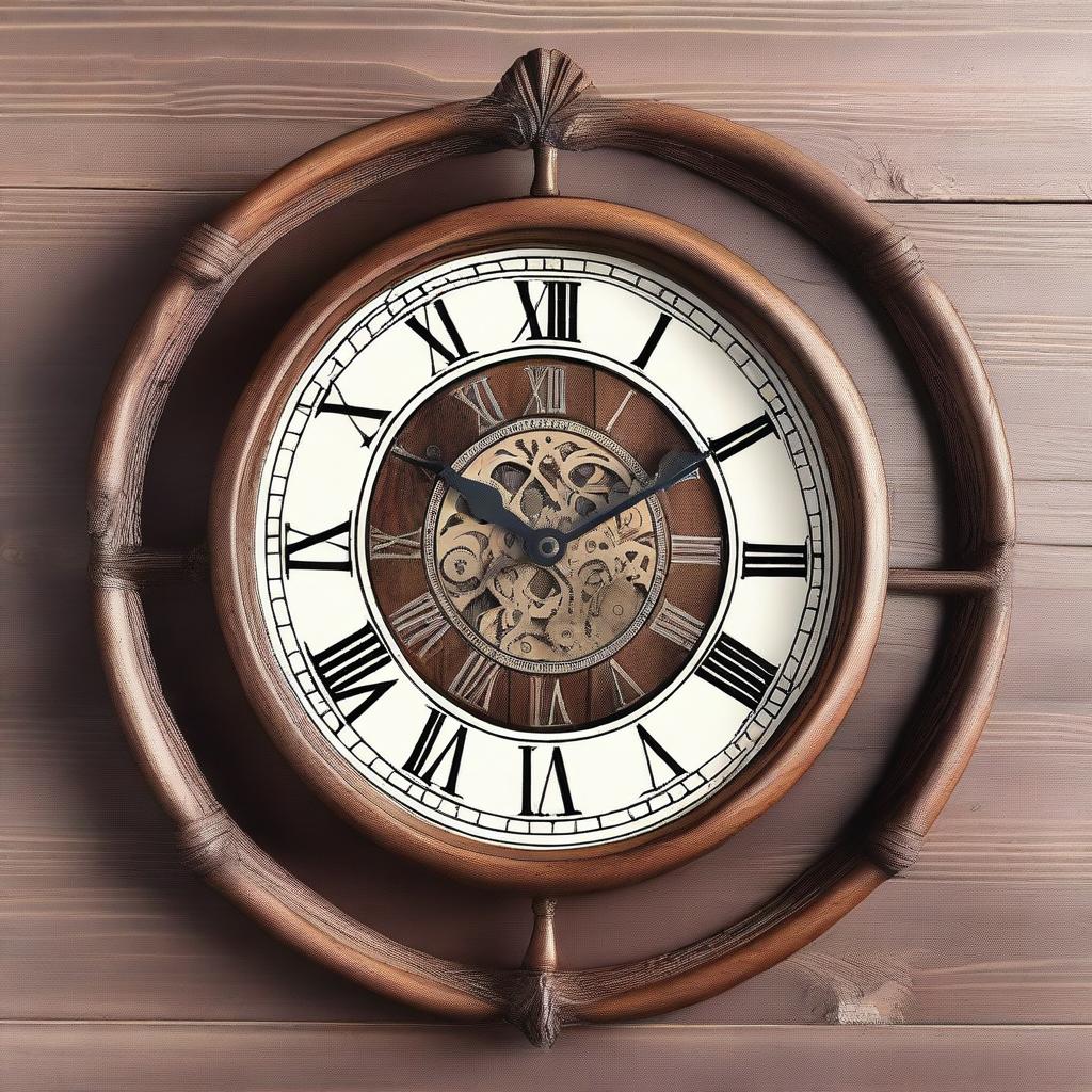 A detailed and elegant classic clock, showcasing intricate designs and craftsmanship