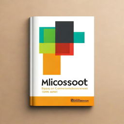 Create a book cover for a guide titled 'Microsoft Publisher for Book Composing: A Guide Book'