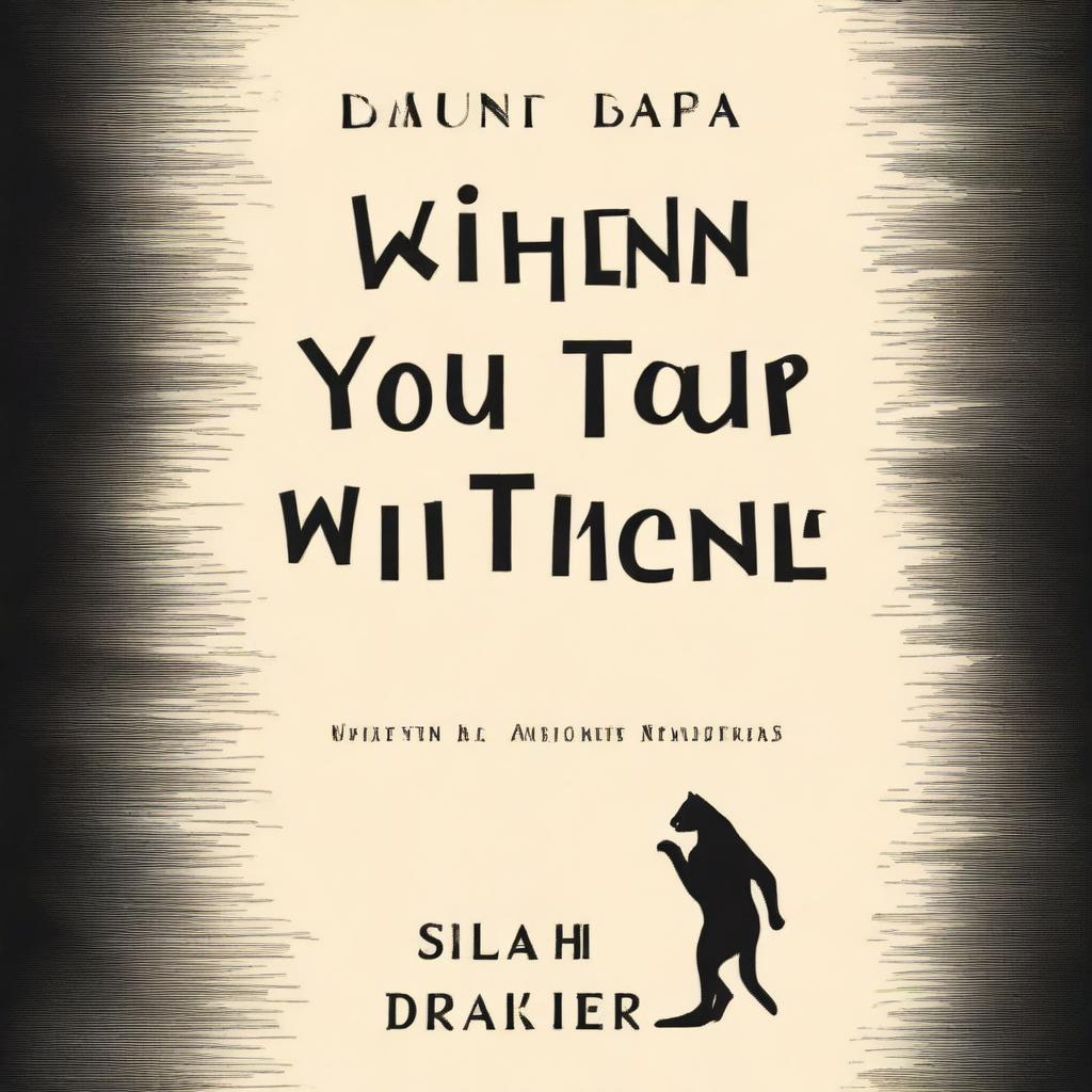 A dark book cover with the words 'When you trap a tiger' written on it