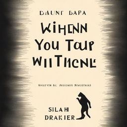 A dark book cover with the words 'When you trap a tiger' written on it