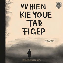 A dark book cover with the words 'When you trap a tiger' written on it