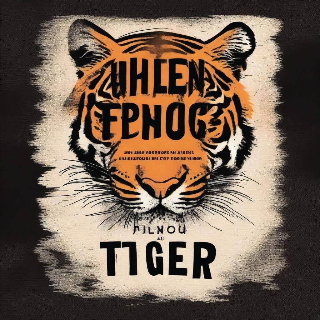 A dark book cover with the words 'When you trap a tiger' written on it