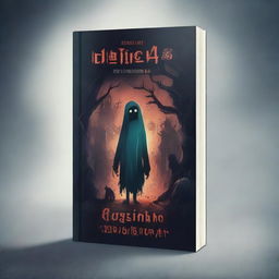 Create a book cover featuring monsters and ghosts with the title 'O Mistério da Rua dos Mongoiós'