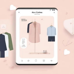 Create a cover image for a business plan of an app called '试衣间' (Fitting Room)