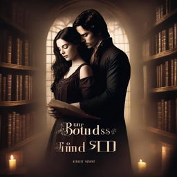 A dark romance story titled 'The Books That Bind Us'