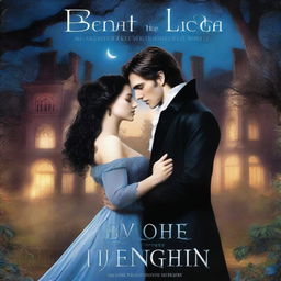 The cover for 'Beneath the Veil of Night: A Vampire Romance' depicts a moonlit Gothic mansion surrounded by ancient trees under a starry sky