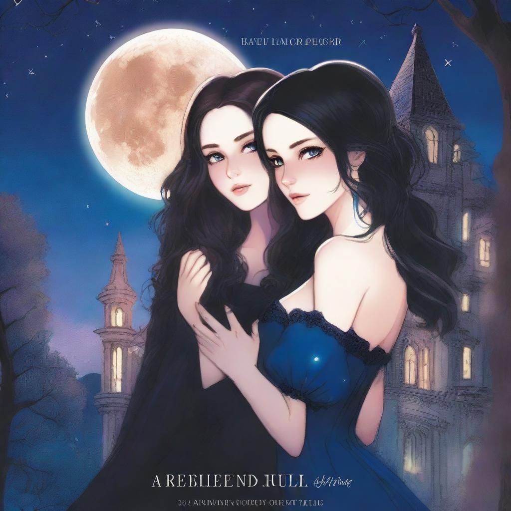 The cover depicts a moonlit Gothic mansion surrounded by ancient trees under a starry sky