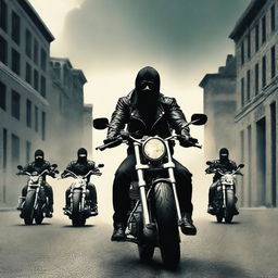 A novel cover featuring a motorcycle gang