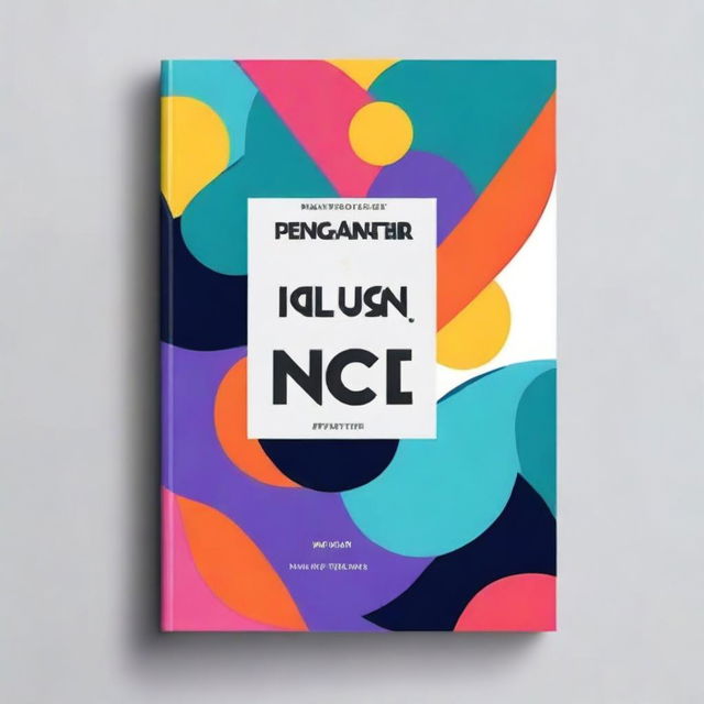 A vibrant and engaging cover for a book titled 'Pengantar Desain Grafis'