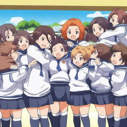 Arion Sherwind from Inazuma Eleven GO is being given a wedgie