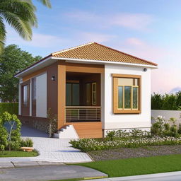 A well-designed 30x60 sqft house with a beautiful facades and spacious interior