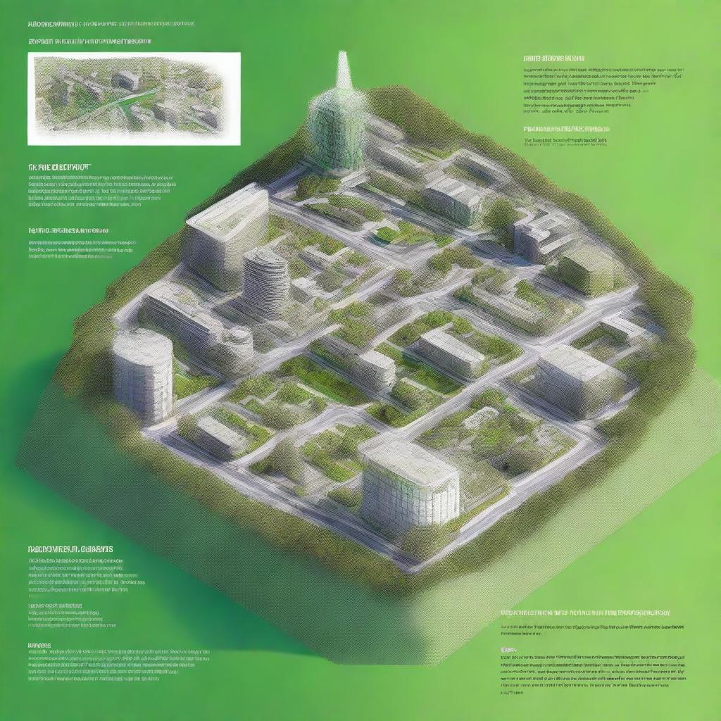 A detailed infographic illustrating the concept of 'Objectif Zéro Artificialisation Nette' focusing on urban renewal and densification in the cities of Briançon and Voiron