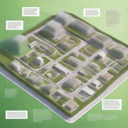 A detailed infographic illustrating the concept of 'Objectif Zéro Artificialisation Nette' focusing on urban renewal and densification in the cities of Briançon and Voiron