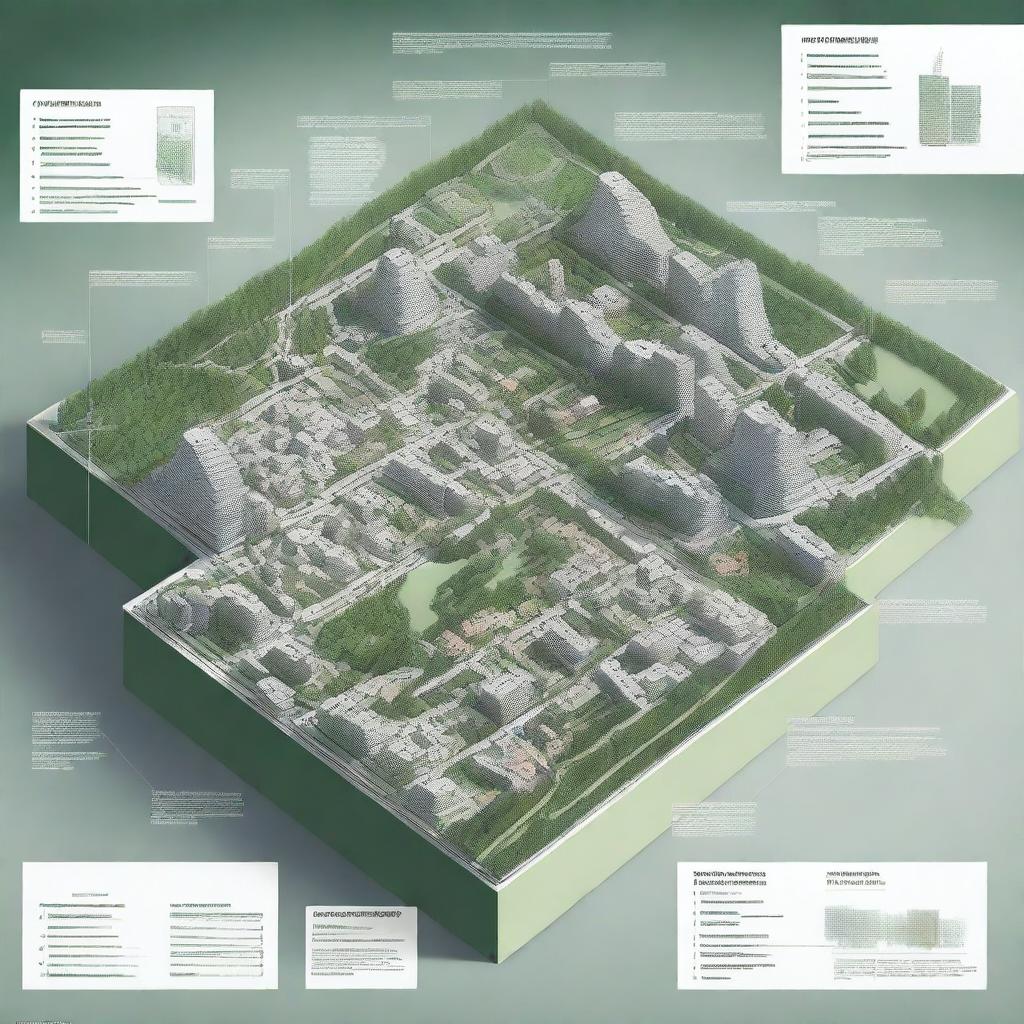 A detailed infographic illustrating the concept of 'Objectif Zéro Artificialisation Nette' focusing on urban renewal and densification in the cities of Briançon and Voiron