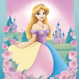 Create a beautiful notebook cover featuring a Disney princess