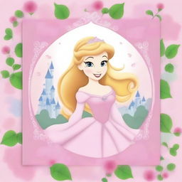 Create a beautiful notebook cover featuring a Disney princess