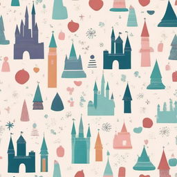 Create a Disney-themed notebook cover background