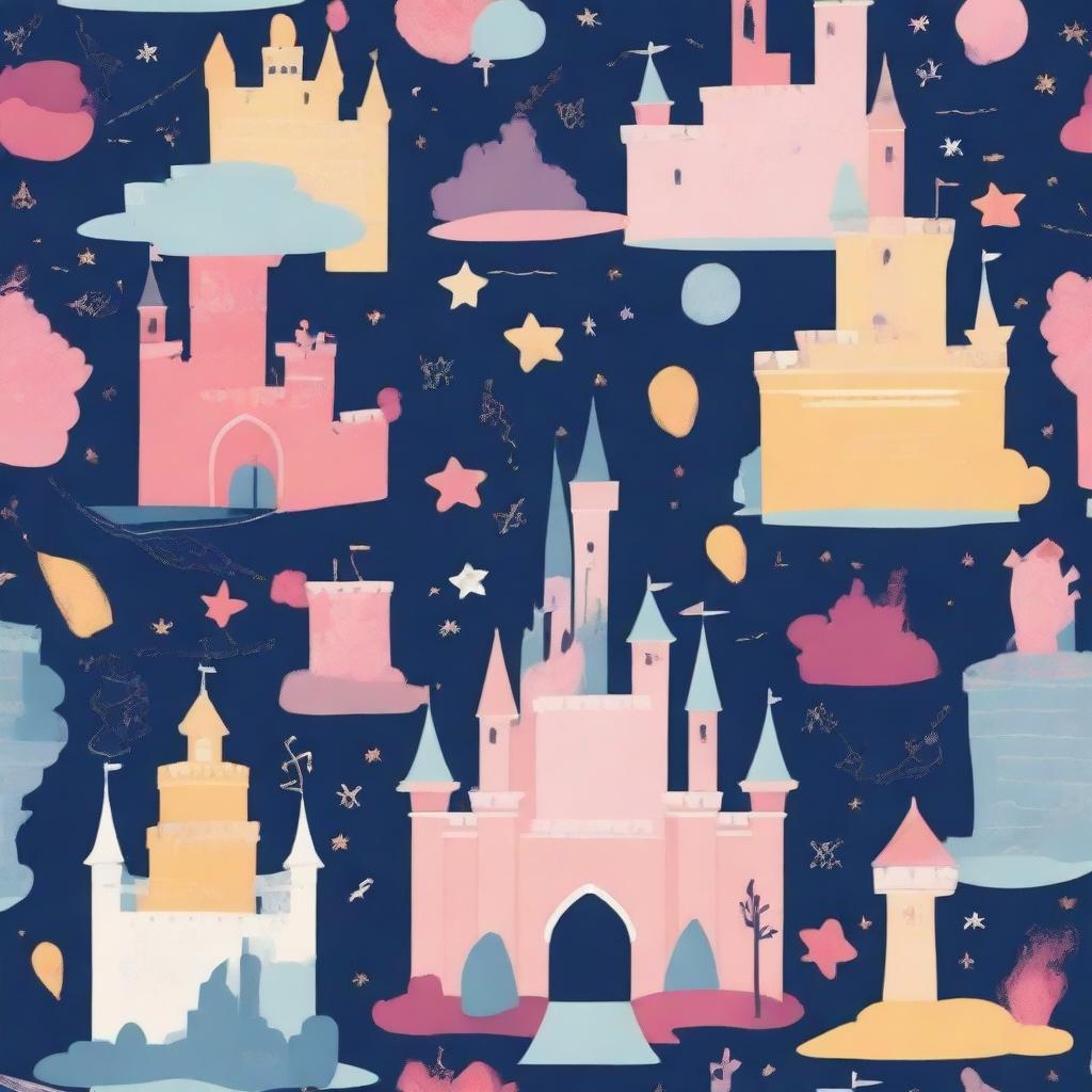 Create a Disney-themed notebook cover background