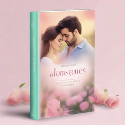 Create a book cover for a romantic novel titled 'Dulcet Tomes'