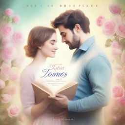 Create a book cover for a romantic novel titled 'Dulcet Tomes'