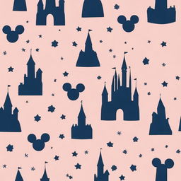 Create a simple Disney-themed notebook cover background