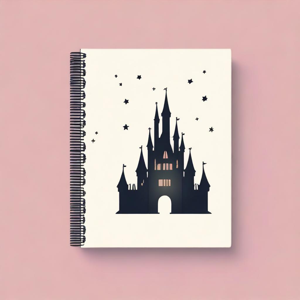 Create a simple Disney-themed notebook cover background