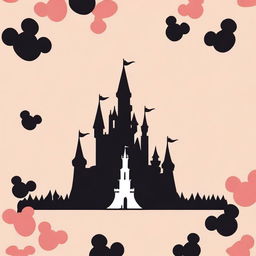 Create a very simple Disney-themed notebook cover background