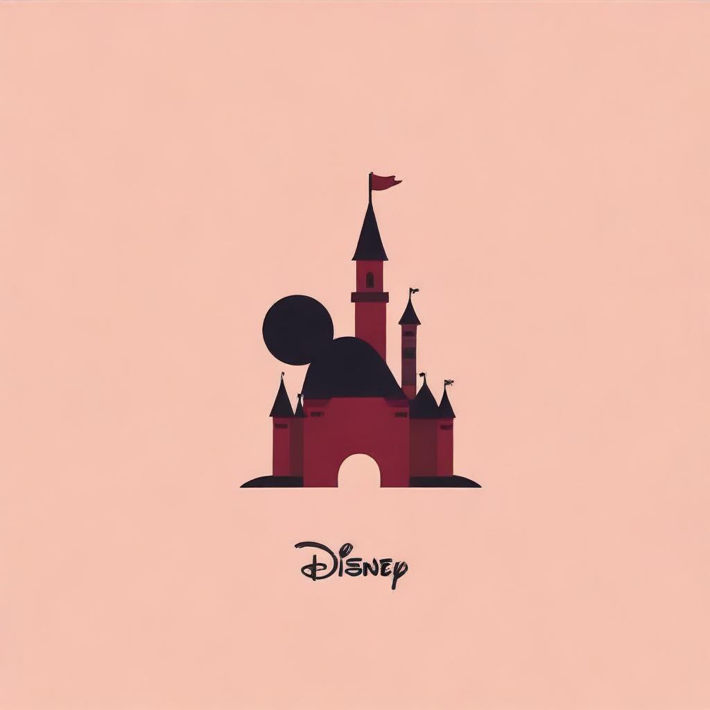 Create a very simple Disney-themed notebook cover background