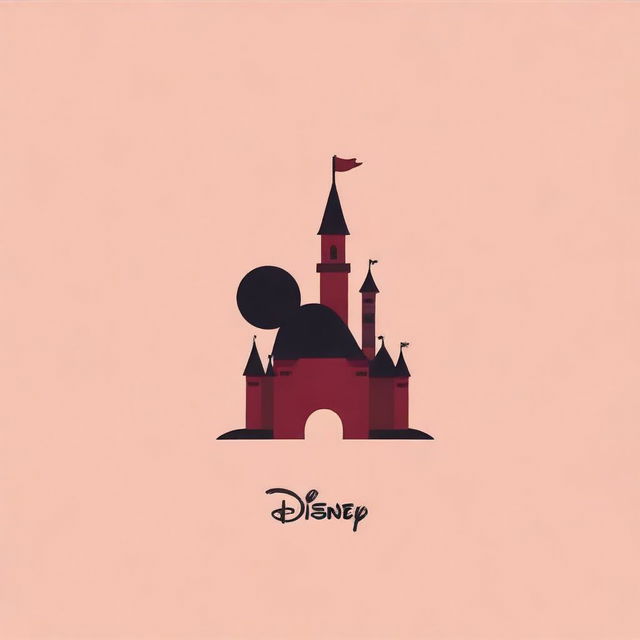 Create a very simple Disney-themed notebook cover background