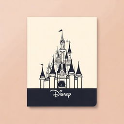 Create a very simple Disney-themed notebook cover background