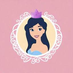 Create a very simple Disney princess-themed notebook cover background