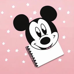 Create a simple Disney-themed backdrop for a notebook