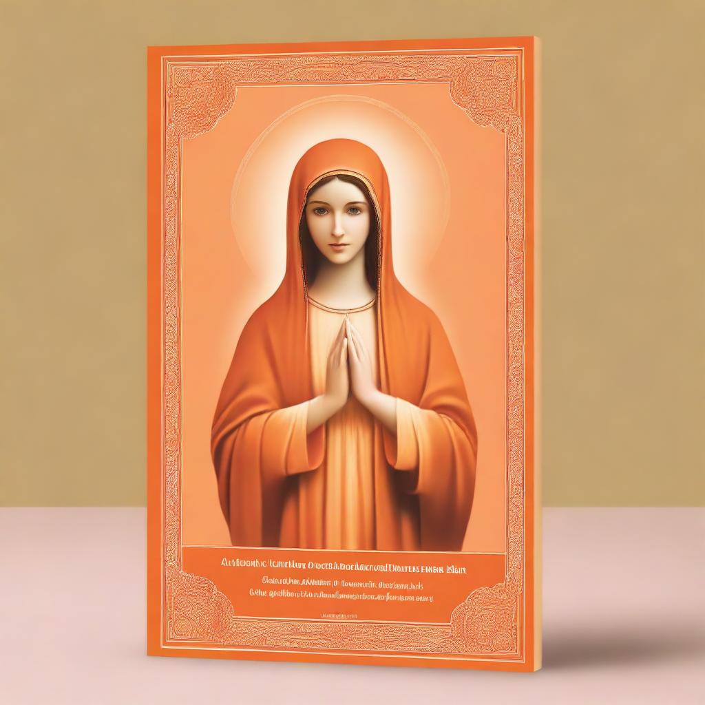 A cover for a booklet featuring the image of Mary from the book 'True Devotion to the Blessed Virgin'