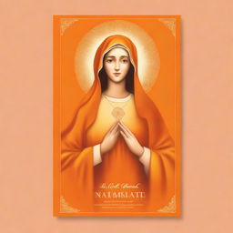 A cover for a booklet featuring the image of Mary from the book 'True Devotion to the Blessed Virgin'