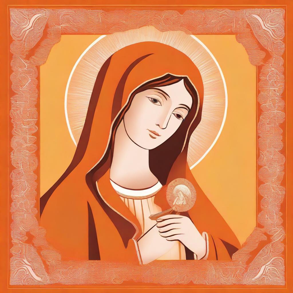 A cover for a booklet featuring the image of Mary from the book 'True Devotion to the Blessed Virgin'