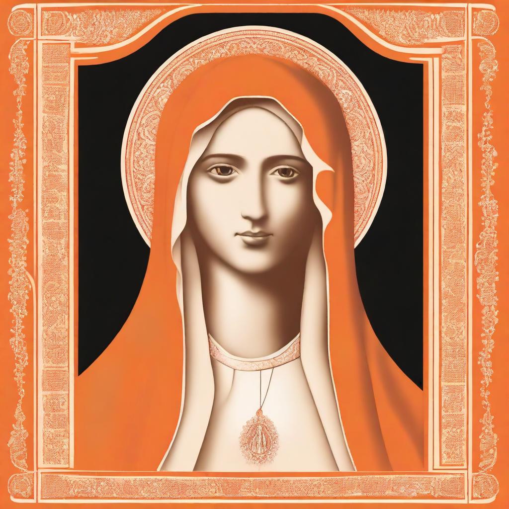 A cover for a booklet featuring the image of Mary from the book 'True Devotion to the Blessed Virgin'