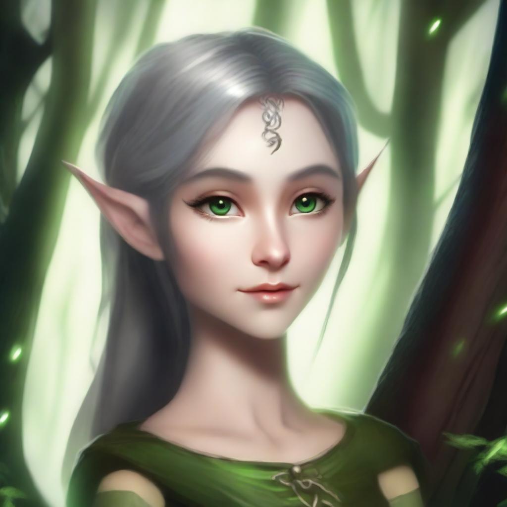 Create an image of a semi-elf character