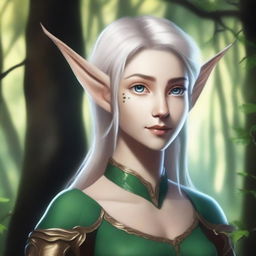 Create an image of a semi-elf character