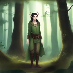 Create an image of a semi-elf character