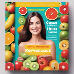 A book cover titled 'Guía Completa de Rejuvenecimiento: Antioxidantes, Hábitos y Alimentos para una Piel Radiante'