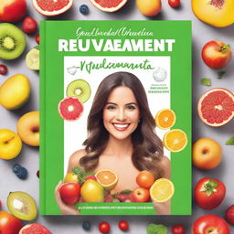 A book cover titled 'Guía Completa de Rejuvenecimiento: Antioxidantes, Hábitos y Alimentos para una Piel Radiante'