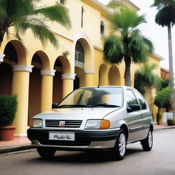 A detailed image of a Brazilian Fiat Palio from the year 2000