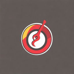 Create a vibrant logo for the name Gui Mello, incorporating elements such as a guitar, fire, and a truck