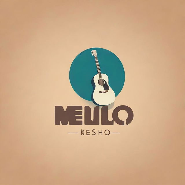 Design a dynamic and eye-catching logo for the name MELLO GUI, incorporating elements such as a guitar and a truck