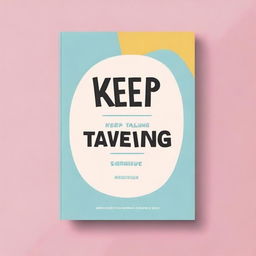 A clean and modern book cover design for a book titled 'Keep Talking' with the subtitle 'Aprenda Inglês sem Enrolação' by Sr Johnson