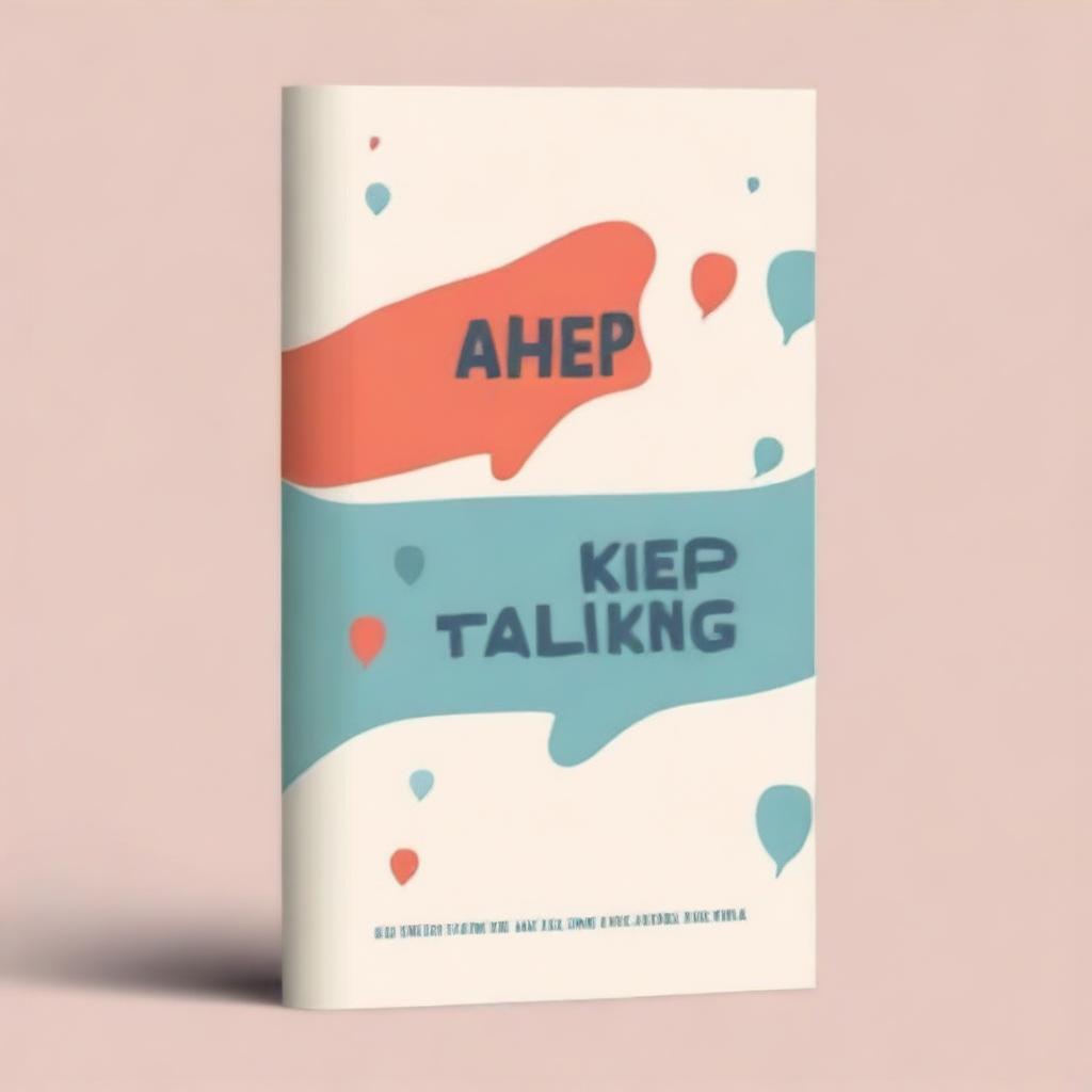 A clean and modern book cover design for a book titled 'Keep Talking' with the subtitle 'Aprenda Inglês sem Enrolação' by Sr Johnson