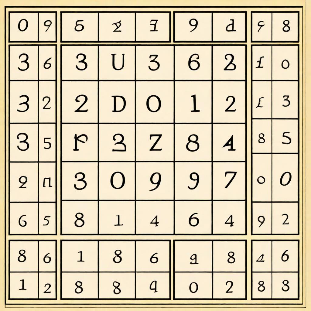 Create an image of a Sudoku puzzle grid